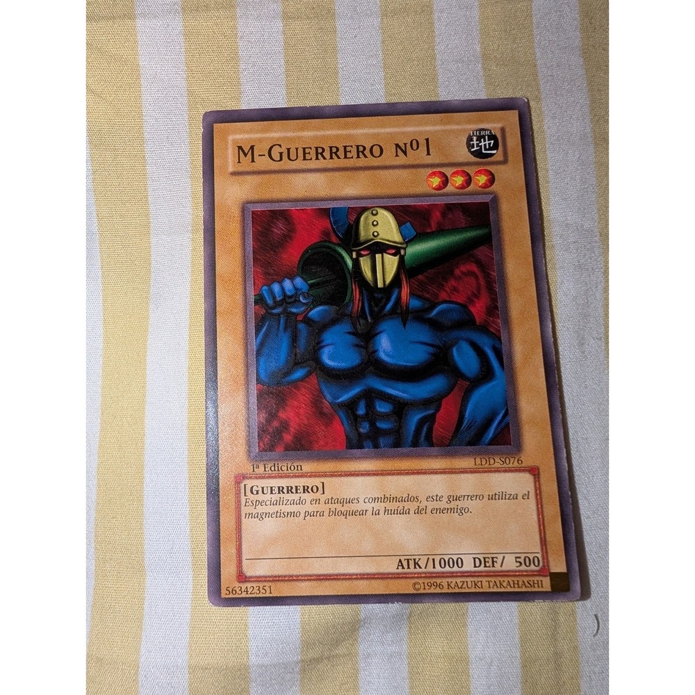 Yugioh Spanish M-Warrior #1 LDD-S076 1st Edition Common LOB 2002 LP-NM
